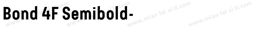 Bond 4F Semibold字体转换